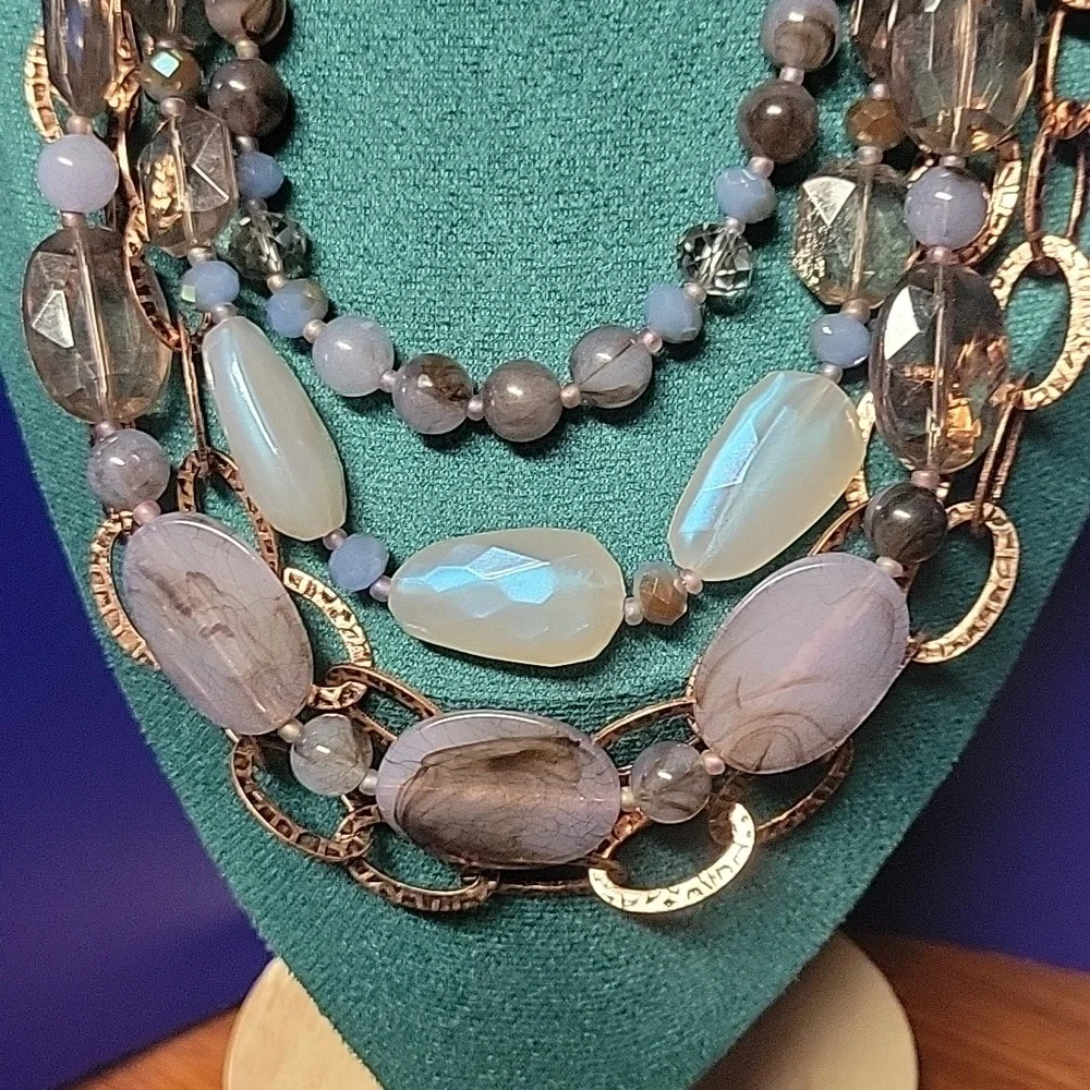 VINTAGE PREMIER DESIGNS ENGLISH ROSE NECKLACE - Picture 3 of 10